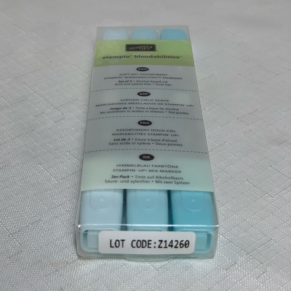 Stampin Up Blendabilities Soft Sky Assortment Markers Dual Tip Ink 3-Pack Craft - Picture 4 of 8